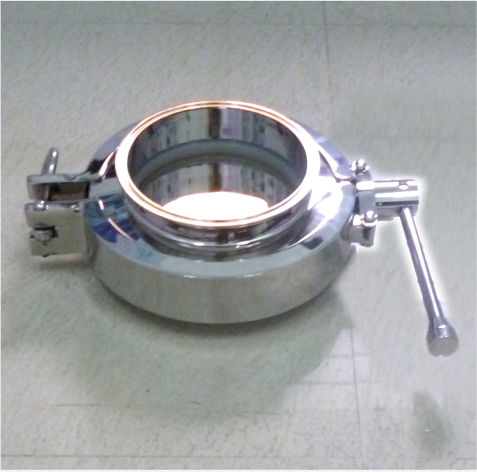 SANITARY BUTTERFLY VALVE WITH HANDLE