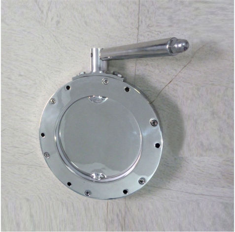 TEFLON SEATED BUTTERFLY VALVE WITH HANDLE