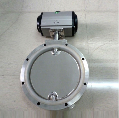 BUTTERFLY VALVE FOR VACCUME WITH PNEUMATIC ACTUATOR