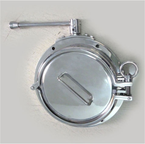 SANDWICH TYPE BUTTERFLY VALVE ONE SIDE TC BLANK UNION WITH HANDLE