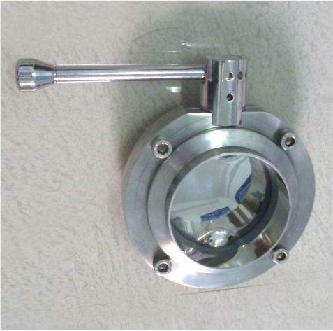 SANDWICH TYPE BUTTERFLY VALVE WITH HANDLE